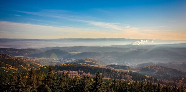 Severní Čechy jestřábím okem