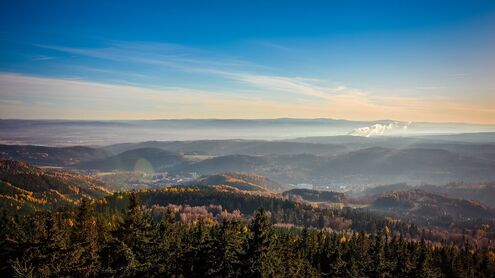 Severní Čechy jestřábím okem