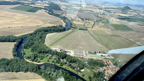 Návštěva západního středohoří Cessnou