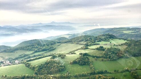 Karlovy Vary z ptačí perspektivy