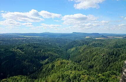 Severní Čechy jestřábím okem