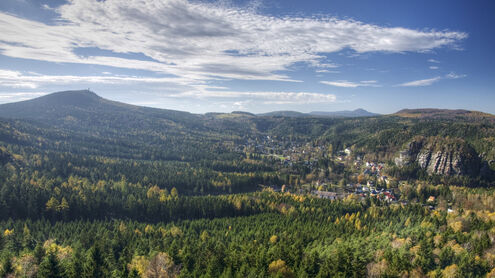 Severní Čechy jestřábím okem