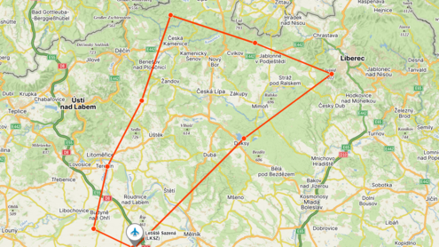 Severní Čechy jestřábím okem