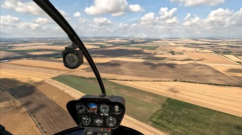 Vrtulníkem na Hazmburk