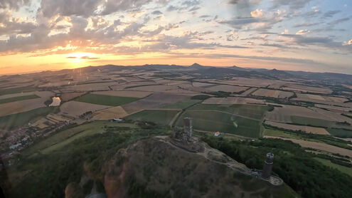 Vrtulníkem na Hazmburk