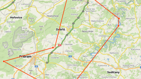 Okres Příbram s odbočkou na Karlštejn