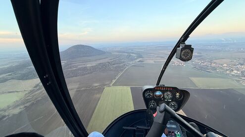 Na Říp se západem slunce 